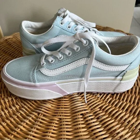 Vans Old Skool Stacked Pastel  Multi Colour - Picture 12 of 16